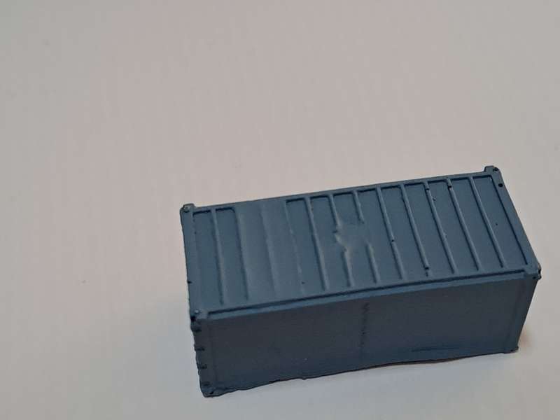 Model Trains N Scale - Container Load - Small Container (Blue) - 38mm x 16mm x 17mm