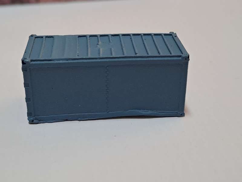 Model Trains N Scale - Container Load - Small Container (Blue) - 38mm x 16mm x 17mm