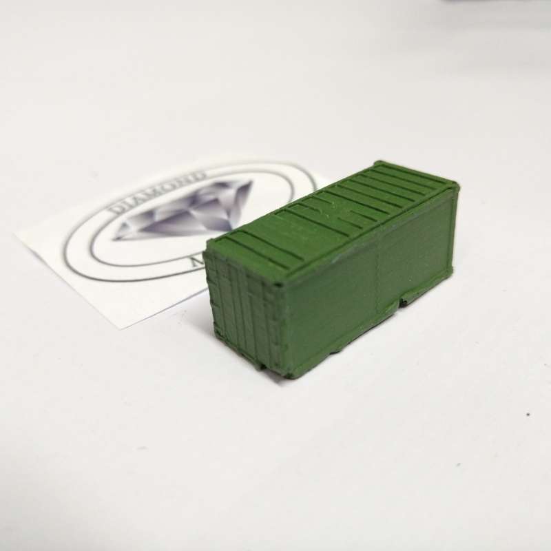 Model Trains N Scale - Container Load - Small Container (Green) - 38mm x 16mm x 17mm