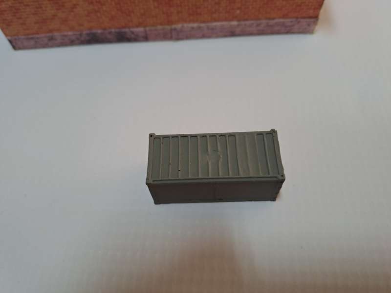 Model Trains N Scale - Container Load - Small Container (Grey) - 38mm x 16mm x 17mm