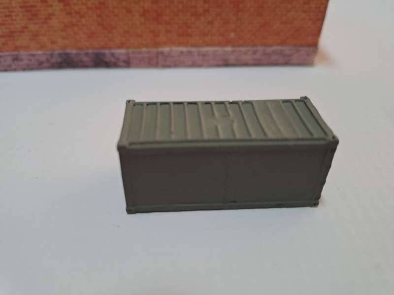 Model Trains N Scale - Container Load - Small Container (Grey) - 38mm x 16mm x 17mm
