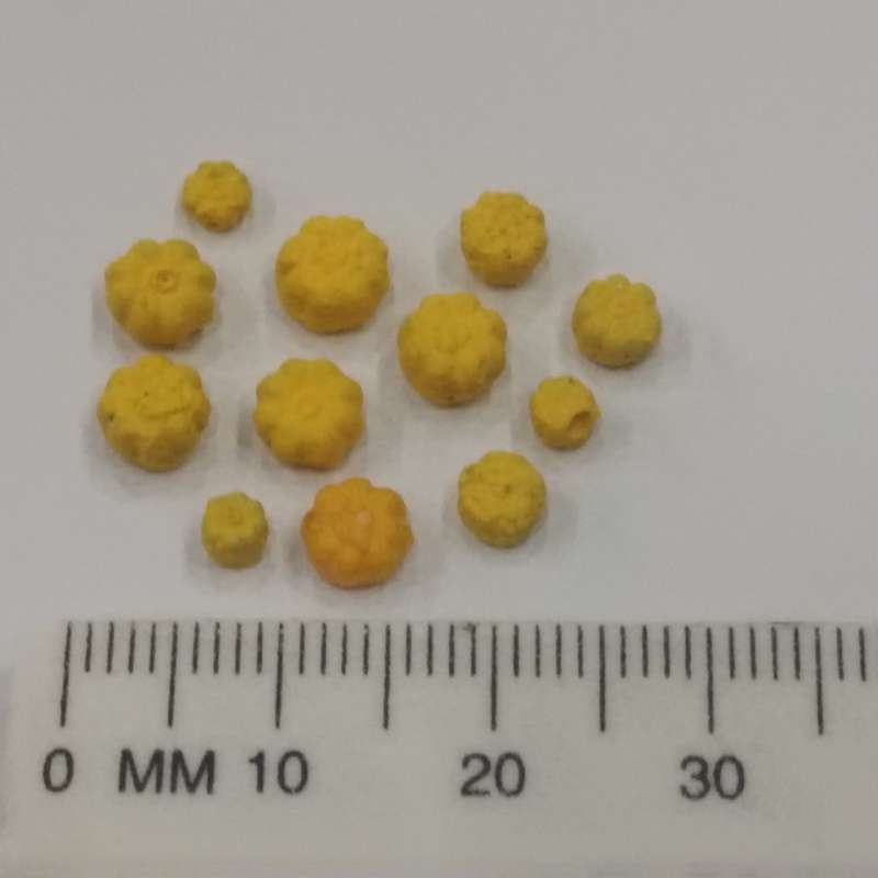 Model Trains N Scale - Pumpkins Yellow (x12 pack) - 5mm diameter x 3mm