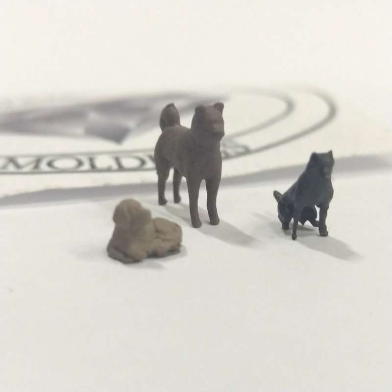 Model Trains 1:87 HO - Animals - Dogs (pack of 3)