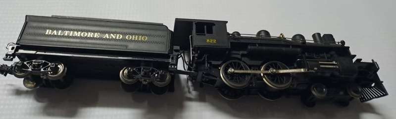Model Trains 1:87 HO - 1 x Mehano 4-4-0 Loco, with tender. Running well.  Lima couplers.