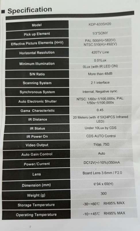 CCTV Dome Camera