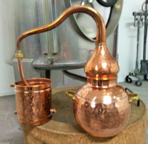 Distillery 1 liter * Alambicco * Alambique * Alembic * Still * Moonshine copper