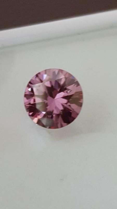 Moissanite 2.85 ct  VVS1 Pink Genuine Round Brilliant Cut Loose Moissanite