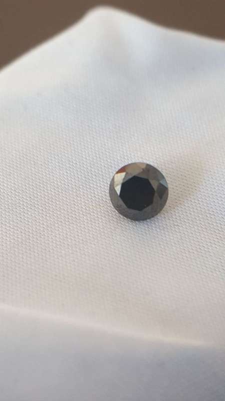 Black Diamonds1.32 Cts  JET BLACK COLOR NATURAL LOOSE DIAMONDS