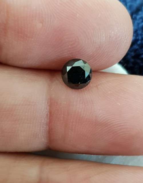 BLACK DIAMONDS 1.09Cts ROUND NATURAL