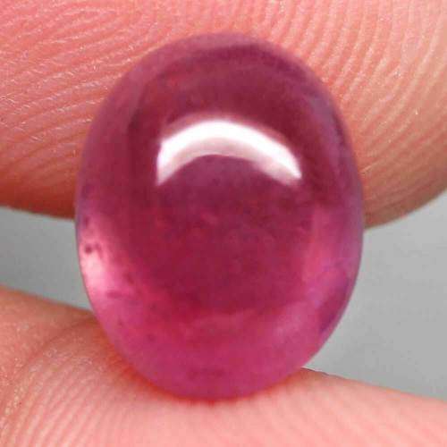 10.21 Ct. Ruby Natural Oval Cabochon Reddish Pink Color Mozambique