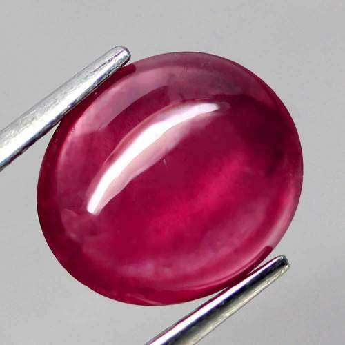 3.40 Ct. Ruby Natural Oval Cabochon Reddish Pink Color Mozambique