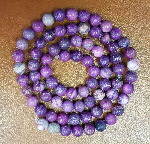 Natural Purple Sugilite 6 x  Round Shape AAA Natural 10mm Loose Beads