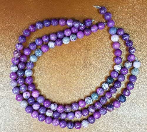 Natural Purple Sugilite 6 x  Round Shape AAA Natural 10mm Loose Beads