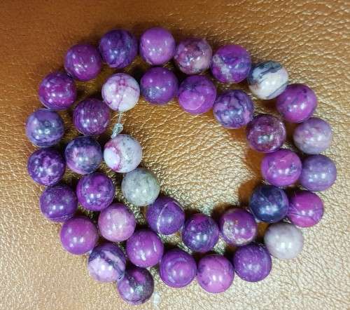 Natural Purple Sugilite 6 x  Round Shape AAA Natural 10mm Loose Beads
