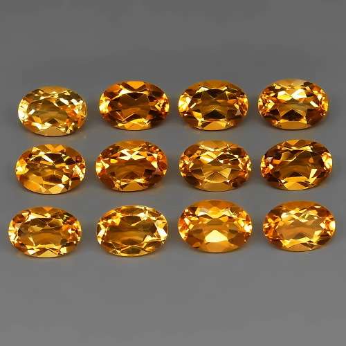 Natural Yellow Citrine Brazil 2 Pcs/1.49Cts Pear Ravishing Color!Brazil Full Sparkling
