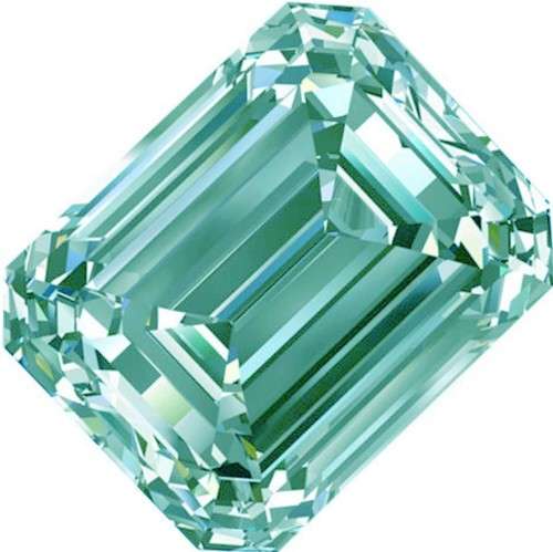 4.55 ct MOISSANITE VVS1 BLUE COLOR LOOSE EMERALD