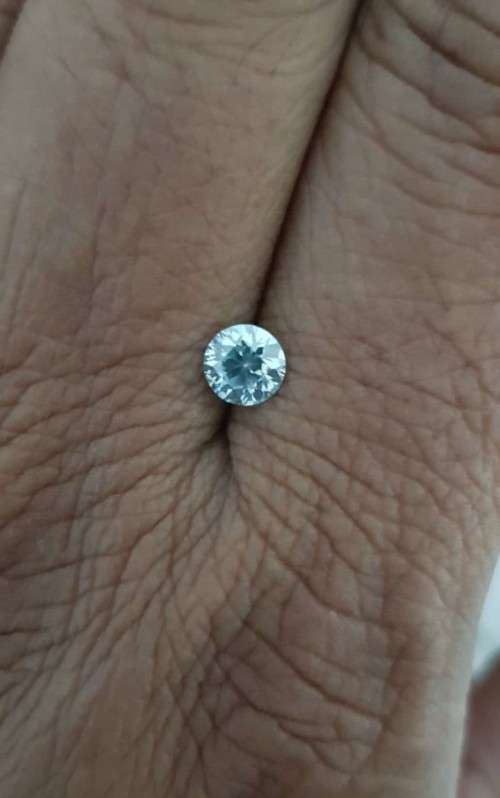 0.75 ct MOISSANITE VVS1 BLUE COLOR 1Pcs  LOOSE EMERALD