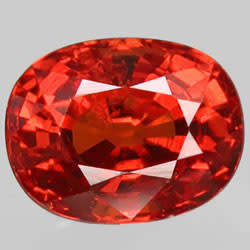 1.95Ct. Natural Hot Orange Mandarin Spessartite Garnet Namibia Oval