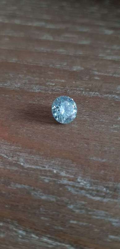 1.08ct MOISSANITE ROUND VVS1 BLUE COLOR LOOSE