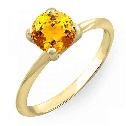 Natural Yellow Citrine Brazil 1Pcs. Round 7mm.