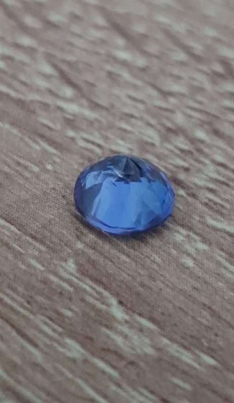 1.37Ct. Top Purplish Blue Tanzanite Round 6.9mm. Best Color&Full Fire! Natural