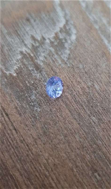 0.89Ct. Top Purplish Blue Tanzanite Round 6mm. Full Fire! Natural