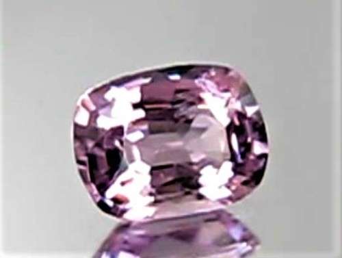 1.24CT CUSTOM CUSHION CUT, GLITTERING LUSTER UNHEATED PINK SPINEL, BURMA