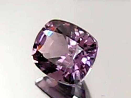 1.26cts PERFECT CUSHION CUT, GLITTERING LUSTER UNHEATED VIOLET SPINEL from BURMA