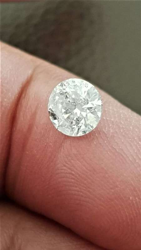 CERTIFIED 1.03Cts   WHITE DIAMOND ROUND CUT