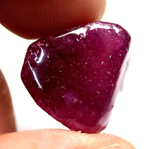 34.28 Ct. Rough Ruby Natural Purple Red  Madagascar