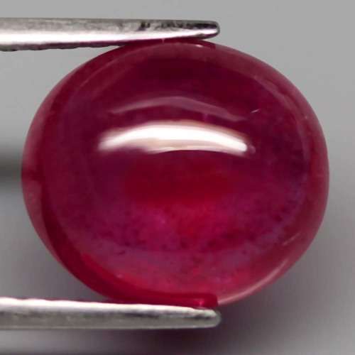 5.83 Ct. Ruby Natural Oval Cabochon Top Blood Red