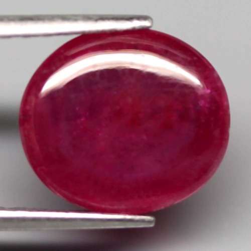 5.83 Ct. Ruby Natural Oval Cabochon Top Blood Red