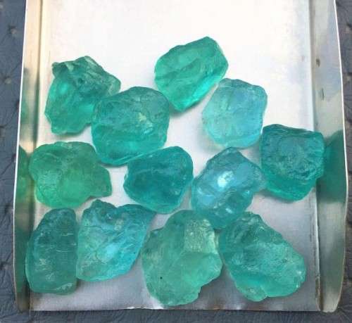 Natural Blue Apatite Rough Untreated Size 12-14 MM Gemstone, Loose Gemstone, Crystals