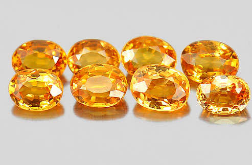 Spessartine Garnet Orange 0.57Ct. Oval  5.5 x 4.5 Mm. Natural Gems