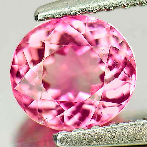 Pink Tourmaline 0.88 Ct. Oval 6.2 x 5.6mm. Natural Unheated Gemstone Nigeria