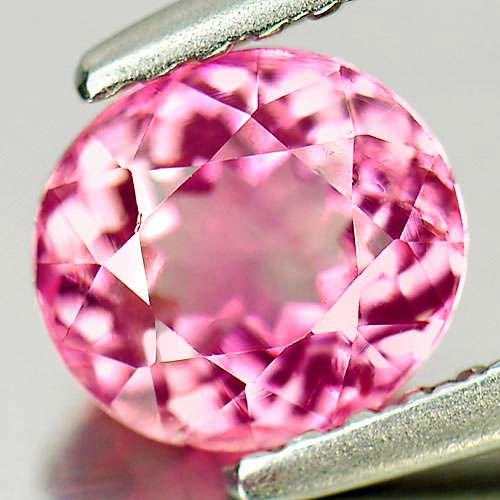 Pink Tourmaline 0.88 Ct. Oval 6.2 x 5.6mm. Natural Unheated Gemstone Nigeria