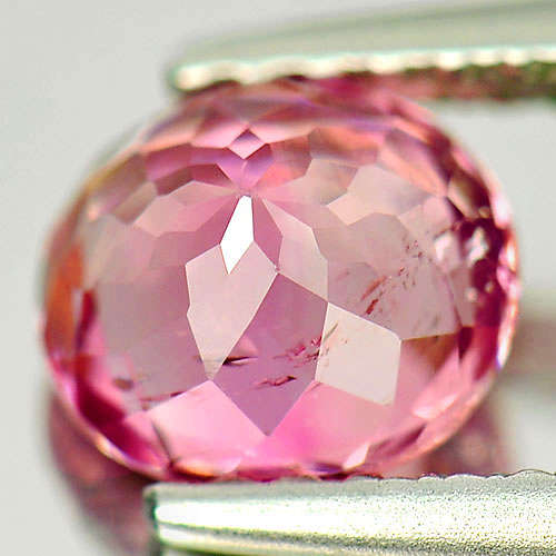 Pink Tourmaline 0.88 Ct. Oval 6.2 x 5.6mm. Natural Unheated Gemstone Nigeria