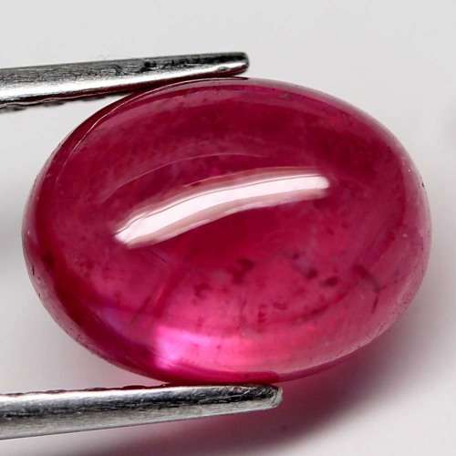6.81Ct. Ruby Natural Oval Cabochon Top Blood Red