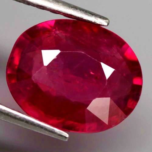 2.75Ct. Ruby Natural OVAL Facet Top Blood Red Madagascar