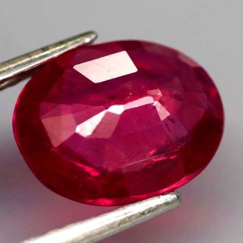 2.75Ct. Ruby Natural OVAL Facet Top Blood Red Madagascar