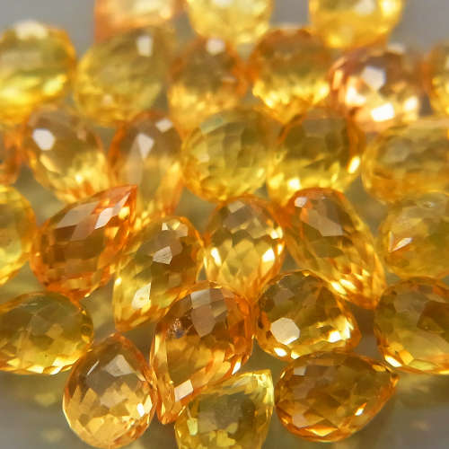 Briolette Sapphire Yellow 1Pcs/0.33Ct .Beautiful Gemstone
