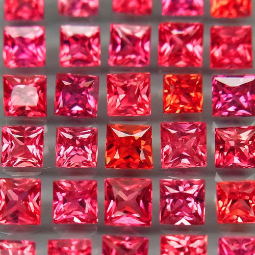Imperial Red Sapphire 1Pcs/0.060Ct Oval 1.8-2mm Songea,Africa!