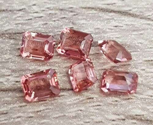 Pink Tourmaline Mozambique 1Pcs/0.42Ct Emerald Cut 5x4 mm.Ravishing Color!