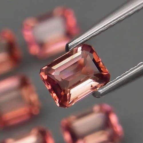 Pink Tourmaline Mozambique 1Pcs/0.42Ct Emerald Cut 5x4 mm.Ravishing Color!