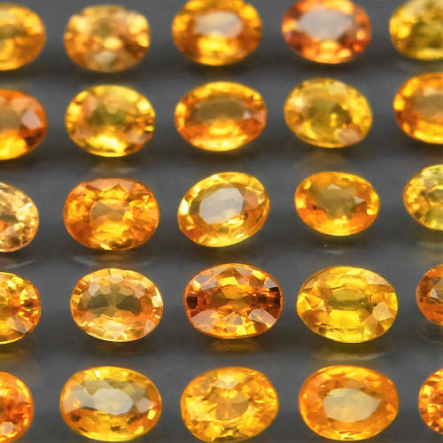 Yellow Sapphire Oval 1Pcs/0.23Ct 4x3 mm.Ravishing Color & Full Fire!  Songea