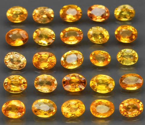 Yellow Sapphire Oval 1Pcs/0.23Ct 4x3 mm.Ravishing Color & Full Fire!  Songea