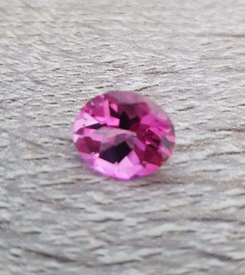 5.40Ct.Pink Topaz Brazil Oval 12x10mm.Full Fire Beautiful Color!