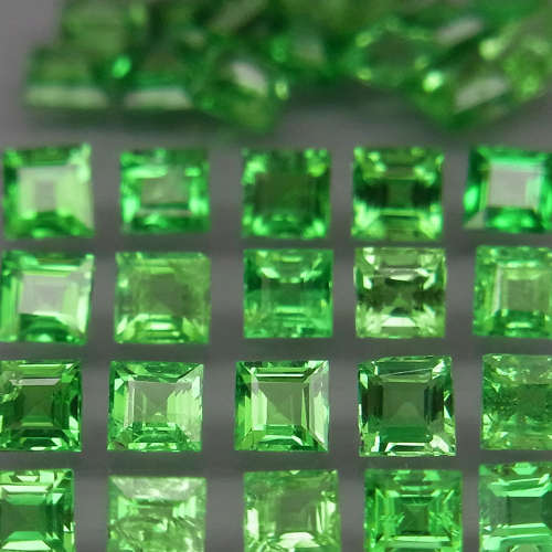 Tsavorite Garnet 0.085cts Diamond Cut 2.3mm.Best Color Top Green  Tanzania