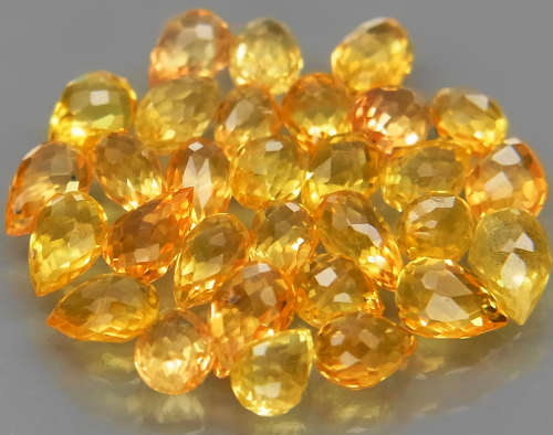 Briolette Sapphire Yellow 1Pcs/0.33Ct .Beautiful Gemstone