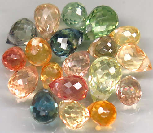Briolette Sapphire Africa 1Pcs/0.15Ct .Beautiful Fancy Color